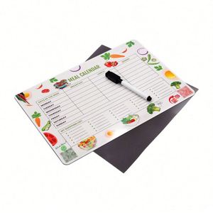 Custom Printing Washable Grocery Weekly Planner Magnetics Calendar Meal Plan Paper Material Magnet for <b>Fridge</b> - Product Image 1