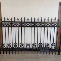 YC porte de clôture de jardin en métal haut de gamme pointes de clôture en métal en fer forgé réglables clôture en métal 6f professionnelle