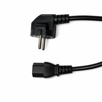 Cordon d'alimentation européen à 3 broches, conducteur en cuivre pur avec isolation en PVC, sans métaux lourds nocifs, rallonge pour appareils électroménagers