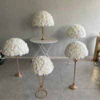 Nouvelles boules de fleurs artificielles personnalisables, centre de table pour mariage, décoration de table pour événements et décoration intérieure