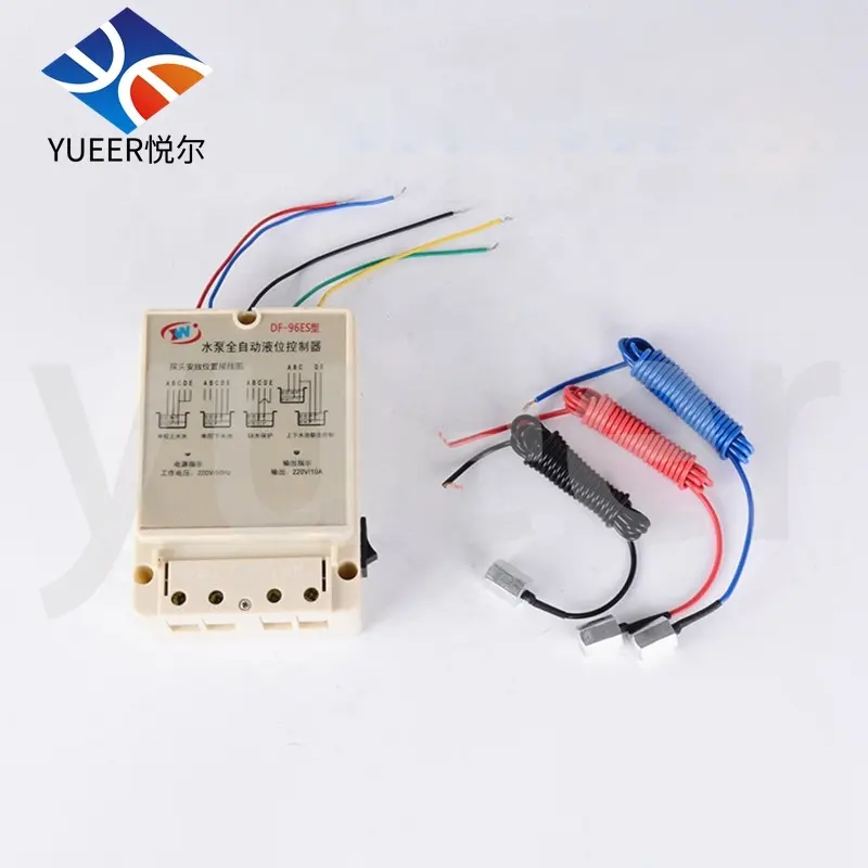 DF-96ES Automatic Water Level Controller Switch 10A 220V Water Tank Liquid Level Detection Sensor Water Pump Controller 1piece