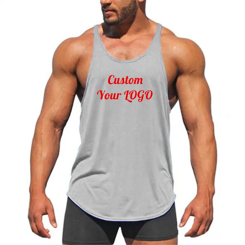 Aoyema Herren 95% Baumwolle Sport Wear Workout Kleidung Fitness Custom Tank Top Herren Gym Active wear Herren westen