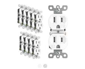 Ổ cắm điện 3 prong đôi ổ cắm tường ổ cắm cho nhà bếp phòng ngủ nhà ul-chứng nhận ổ cắm - Product Image 1