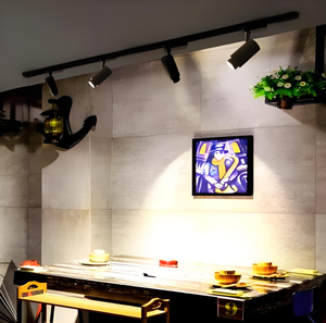 Système de rail d'éclairage moderne 48V DC LED de type H 3 fils Corps en aluminium avec éclairage magnétique de musée pour galeries d'art et musées - Product Image 1