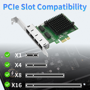 Carte LAN serveur I350-T4 Quad Port 1GbE PCIe X1 avec prise en charge SR-IOV et VMDq I350-T4 - Product Image 6