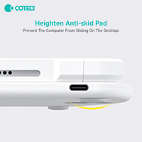 COTECi Étui Clavier Rotatif pour Tablette pour iPad Air 4ème 5ème Génération 10.9 11 13 Pouces M2 M3 iPad Pro 12.9 11 13 Pouces M4 2ème 3ème 4ème Génération