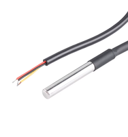 Modul Sensor Suhu Digital DS18B20 Probe Tahan Air dari Baja Tahan Karat