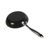Set Panci Masak Dapur Label Pribadi OEM Anti Lengket 5 Buah, Wajan Goreng & Wok Penggorengan dari Baja Karbon dengan Gagang Stainless Steel