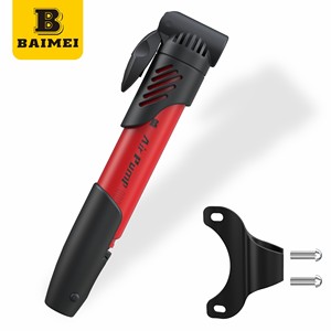 <span class=keywords><strong>Pompe</strong></span> à vélo portable légère BAIMEI à <span class=keywords><strong>double</strong></span> <span class=keywords><strong>action</strong></span> 120 PSI en plastique PP, fabrication OEM pour le cyclisme sur route et VTT - Product Image 1
