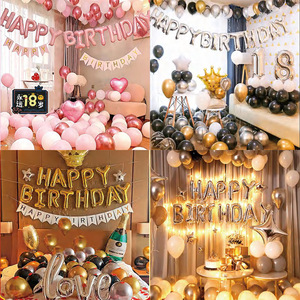 Set di palloncini Unisex transfrontalieri per bambini Unisex per adulti in lamina stampata per la decorazione della festa di <span class=keywords><strong>compleanno</strong></span> di <span class=keywords><strong>un</strong></span> <span class=keywords><strong>anno</strong></span> - Product Image 1