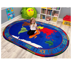 Alfombra de Juego Infantil de Nailon Estampado, Personalizada, Antideslizante, Duradera, Educativa, <span class=keywords><strong>para</strong></span> <span class=keywords><strong>Biblioteca</strong></span>, Rincón de Lectura - Product Image 4