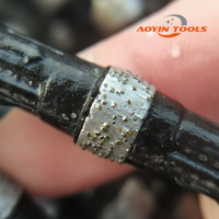Scie à fil diamanté pour la découpe de granit, marbre, béton en carrière, à tension contrôlée, anti-excentricité, résistante à l'usure, pour l'exploitation minière, fourniture OEM