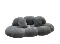 Canapé sectionnel en tissu polaire au design moderne, vente en gros d'usine, pour salon, hall d'hôtel, villa, salon de beauté