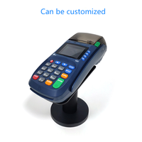 Support Pos avec logo personnalisé pour PAX S80 Pos Terminal Card Display Holder Noir Metal Plastic Bracket Stand