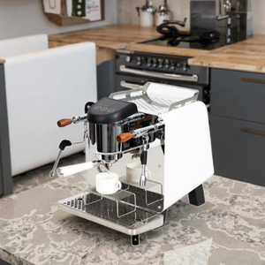 <span class=keywords><strong>Precio</strong></span> al por mayor, piezas extraíbles, estándar americano, 2000W, máquina eléctrica de <span class=keywords><strong>café</strong></span> expreso de acero inoxidable blanco, Hotel, hogar - Product Image 1