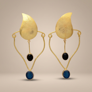 Boucles d'oreilles clous en laiton plaqué or 14 carats avec perle, classiques unisexes, options rhodium et or rose, vente en gros - Product Image 3