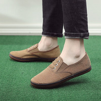 Chaussures de travail en tissu pour hommes, printemps-automne, antidérapantes, semelle souple, confortables, pour personnes d'âge moyen