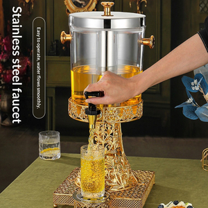 Dispensador de Bebidas Económico de Acero Inoxidable, Torre de Cerveza Fría de Borosilicato de Alta Calidad para Fiestas, para Agua, Jugo, <span class=keywords><strong>Vino</strong></span> - Product Image 4