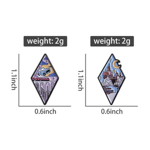 Fantasy Adventure Magic Movie Broche Esmalte Pins Custom Car Castle Moonlight Night Badge Bulk - Product Image 6