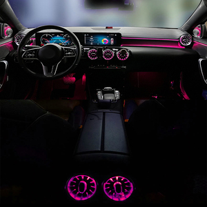 Jeu de buses de sortie de turbine à LED pour <span class=keywords><strong>Mercedes</strong></span>-Benz <span class=keywords><strong>Classe</strong></span> <span class=keywords><strong>A</strong></span>/CLA <span class=keywords><strong>W177</strong></span> W118 Lumière d'ambiance <span class=keywords><strong>Accessoire</strong></span> d'intérieur - Product Image 4