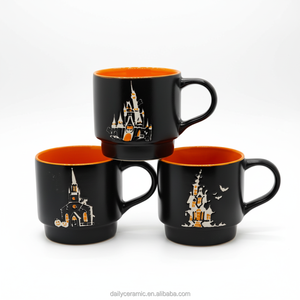 Tasse à thé en porcelaine de luxe avec bordure dorée, peinte à la main, motif floral, pour la maison, le bureau, cadeau, mug à café en céramique coloré, lot de 12 - Product Image 2