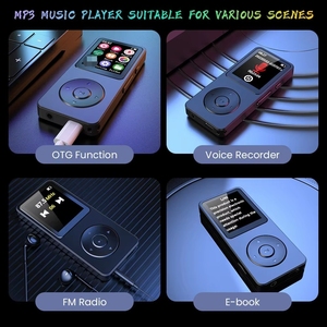 เครื่องเล่น MP3 ขนาด 1.8 นิ้ว จากโรงงานโดยตรง รองรับบลูทูธ 5.0 วิทยุ FM อีบุ๊ก เครื่องบันทึกวิดีโอ รองรับการ์ด TF 128GB เครื่องเล่นเพลงพกพา - Product Image 4