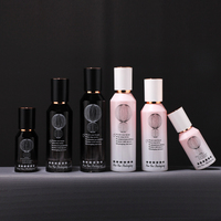 Contenants et emballages cosmétiques personnalisés en verre épais à épaule inclinée, 50g, 100ml, 120ml, avec couvercles