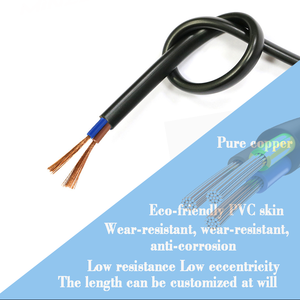 Doğrudan fabrika satış saf bakır RVV2/3/4/5 çekirdek 17/20AWG/22AWG PVC yumuşak tel su geçirmez endüstriyel standart 220V elektrik kablosu - Product Image 2