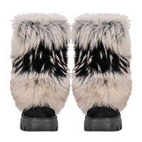 Nouvelles bottes pour femmes, chaussures de neige à tige mi-haute, bottes de chasse pour femmes avec fourrure, chaussures d'usine
