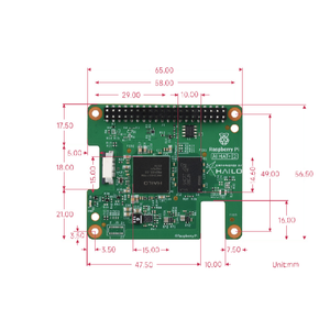 Placa de Expansión Oficial Raspberry Pi 5 AI HAT+ 2 40 TOPS Hailo-10H NPU con 8GB de RAM - Product Image 5