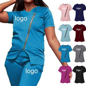 Nouvelle <span class=keywords><strong>pharmacie</strong></span> gommage costume uniforme médical clinique dentaire infirmière Service de santé vêtements de travail vétérinaires gommages personnalisés uniformes ensembles infirmière - Product Image 4