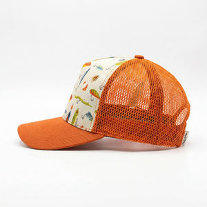 Two Tone Mesh <b>Kids</b> Trucker <b>Cap</b> Embroidered Youth Fishing Hat Breathable Outdoor Boys Mesh <b>Baseball</b> <b>Cap</b> - Product Image 3
