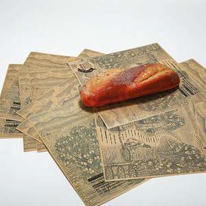Emballage pour pain personnalisé imprimé de haute qualité, résistant à l'huile, pour hamburger, sandwich, compatible avec la sérigraphie, pour aliments et biscuits - Product Image 2