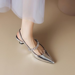 Summer <b>Sandals</b> Women Fashion Sexy Color Shinny Shoes PU Slip-toe Hollow Out Roman Super High Heels <b>Sandals</b> Ladies Nightclub Shoe - Product Image 2
