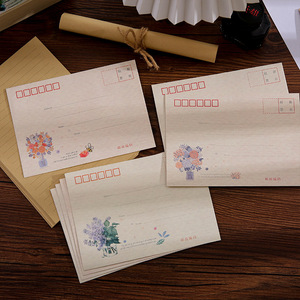 Ensemble d'enveloppes et de papier à lettres épais style vintage 'Linguage des fleurs', pour courrier postal de qualité supérieure, cadeau pour <span class=keywords><strong>la</strong></span> Saint-Valentin et anniversaire - Product Image 3