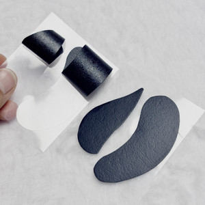 Parche de gel negro sin pelusa para extensiones de pestañas, parche de gel UV negro para debajo de los ojos - Product Image 1