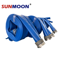 Tuyau plat carré en TPU de 6 pouces, 50 bars, flexible, durable, haute pression, pour le drainage des mines de charbon