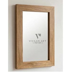 Miroir mural en bois Art Déco fait main de qualité supérieure, léger, écologique, miroir de luxe pour chambre à coucher, salon et salle de bain - Product Image 5
