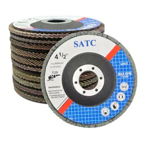 SATC פרימיום 4-1/2 ''גמיש אלומינה דש דיסק נוסף כוח טחינת גלגל עבור פלדת סגסוגת