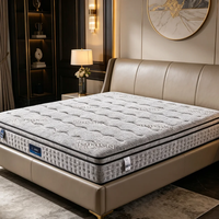 Matelas à ressorts ensachés Euro Top de luxe de haute qualité, double face, 12 pouces, 5 zones, pour usage domestique/hôtelier