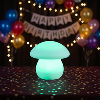 Lumière LED en forme de champignon multicolore, étanche IP54, télécommande, intensité réglable, décoration de Noël, Halloween, villas