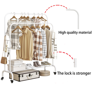 Perchero Multifuncional Metálico Móvil de Gran Venta, Soporte de Ropa de Pie, Tendedero Resistente con Gran Capacidad de Carga - Product Image 2