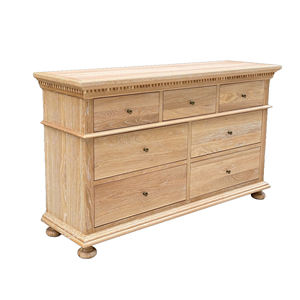 HL377 Meubles de chambre à coucher de style ancien français Commode en bois massif Buffet Armoire Commode 7 tiroirs - Product Image 2