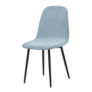 Chaise de salle à manger confortable en tissu velours au design moderne, sans accoudoirs, rembourrée et douce - Product Image 2
