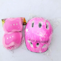 Ensemble de protection 7 pièces pour enfants : coudières, genouillères, casque, protège-poignets pour vélo, cyclisme, skateboard, roller