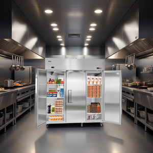 Réfrigérateur-congélateur commercial Vevor 72W 51 pieds cubes Trois portes Acier inoxydable Certifié Energy Star - Product Image 2