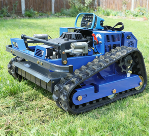 All Terrain <b>Remote</b> <b>Control</b> Lawn Mower Intelligent Industrial Track Lawn Mower Zero Rotation Mini <b>Robotic</b> Petrol Powered - Product Image 6