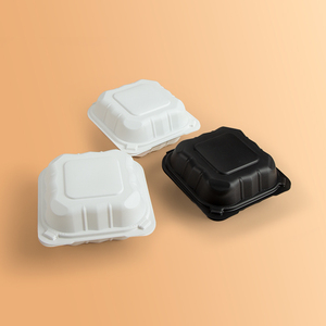 Biodegradable Disposable Take Away Out Fast Food Packaging Container Fast Food Packaging Replace Foam Lunch Box