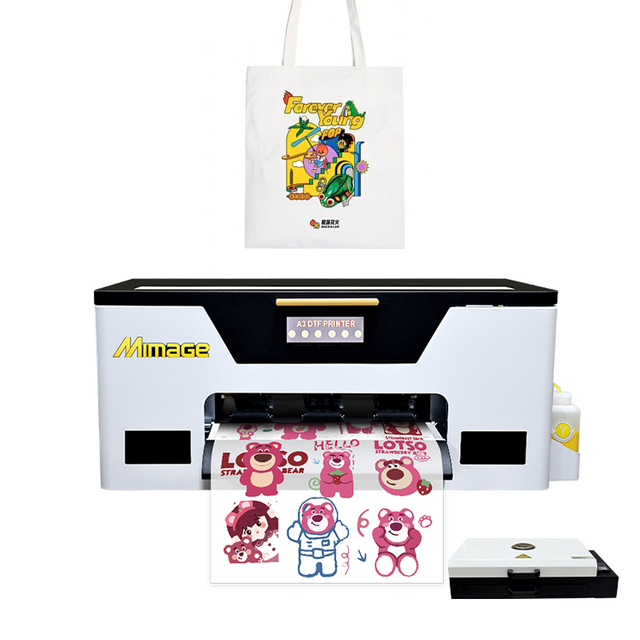 High Speed Dtf Pro All-in-one Printer 30cm Clothes Dtf Inkjet Printer Pet Film Industrial Dtf Printer A3