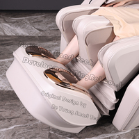 Fauteuil de massage 4D et musical IA de luxe pour bureau à domicile, en cuir PU d'origine usine avec technologie intelligente, portable